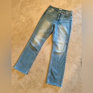 Loft high waist, relax straight leg Jean